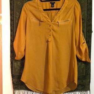 Fall yellow Blouse
